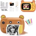 Barnkamera - 32GB - Gul - HD - Direktutskrift - 5 rullar papper