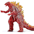 Pikkukuva 2 / 5: Tiwala King of The Monsters -lelu - Godzilla-dinosaurustoimintahahmo - Godzilla-kokoelma, punainen