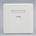 Pikkukuva 2 / 4: Naaras-naaras CAT6 Gigabit Dual Pass -verkkopistorasia RJ45 LAN Internet -seinälevy Suora pistorasia, 86x86mm (LAN x 1)