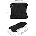 Pikkukuva 2 / 5: Vauvan rattaat/lastenvaunut/kävelykärryt/buggy/vauvanvaunujen fleece-käsineet/käsineet/käsienlämmitin Vedenpitävä Tuulenpitävä Jäätymisenesto Erittäin paksu rattaiden lisävaruste