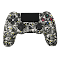 Miniatyrbillede 1 af 4: Trådløs controller til PS4/Pro/PS3/Slim/PC/Steam, Bluetooth controller, joystick, understøtter 6-akser, vibration, trykklik