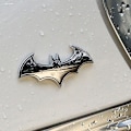 Miniatyrbillede 2 af 5: 3-delt 3D metal flagermus bil logo klistermærker Batman badge bagklap klistermærker mode