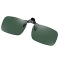 Polarized Clip-on Sunglasses - Medium Size Mirror DarkGreen