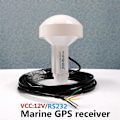 Miniatyrbillede 1 af 4: RS232 GPS Marine GPS-modtagermodul Antenne NMEA 0183 Baudrate 4800 Spænding 12V Kabel er 5 meter