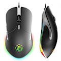 Miniatyrbillede 2 af 5: iMICE X6 Ergonomisk 6-knaps RGB-åndedrætslys Ledningsført Gaming Mus til Bærbar
