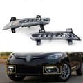 Bil Front LED DRL Tåkelys for Renault Fluence 2014+ Auto Kjørelys Dagkjøringslys Støtfanger