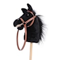 Miniatyrbillede 2 af 4: Plush Hest Ride Stick til Børn Balance Udvikling Robust Træstang Blød Plush Hest Hoved Stick Legetøj