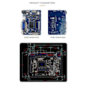 Miniatyrbillede 4 af 5: 7 Tommer 1024 X 600 LCD Skærm Display Driver Board W/Driver Board Monitor til Understøttelse af AV Reverserings Prioritet