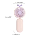 Pikkukuva 3 / 5: Mini Kannettava Tuuletin Taskutuuletin Ladattava USB-tuuletin Matkaystävällinen Jäähdytystuuletin - VÄRI: Musta