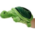 Djurhanddocka. Berättande. Dinosaurie, haj, sköldpadda.
