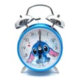 Stitch Tecknad Dubbel Klocka Väckarklocka Sovrum Sängklocka #yg