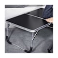 Miniatyrbillede 4 af 5: Bærbar Multifunktionel Bærbar Picnic Rack Laptop Bord til Udendørs Camping Sort
