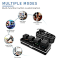 Miniatyrbilde 5 av 5: RGB 4 Egendefinert Tastatur Makro Knapp Gaming Programmerbart Mekanisk Hot Swap Tastatur For Photoshop Drawi