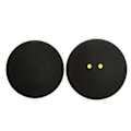 Miniatyrbillede 1 af 5: 2 stk Squashbolde To Gule Prikker Lav Hastighed Trænings Squashbolde Sort Gummi Racketbolde
