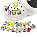 Pikkukuva 1 / 3: 20 kpl/setti Spongebob Squarepants -hahmoja kenkien riipuksia Crocs-kenkiin ja sandaaleihin koristeeksi ja lahjaksi