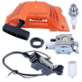 Miniatyrbild 1 av 4: Startrecoil, Förgasare, Tändspole Kit för Husqvarna 340 350 345 353 351 346