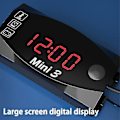 Miniatyrbilde 3 av 5: 3-i-1 Motorsykkel Elektronisk Klokke Termometer Voltmeter 12v IP67 Vanntett Støvtett LED Klokkedigitalt Display