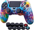 Sony PS4/Slim/Pro Dualshock 4 Handkontroll Vattenöverföring Kamouflage Silikonfodral med Tumgrepp