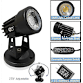 Miniatyrbillede 4 af 5: 2 stk. LED Spotlights Indendørs Kompatible Planter, 3 Farve Accent Belysning Dæmpbare Uplights Spotlight Lampe Med Lysdæmperkontakt ny