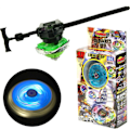 Miniatyrbild 1 av 5: Luminous Gyro med Färgglada Ljus Strid Gyro med Draglinjal Launcher för Pojkar Flickor Interaktivt Spel