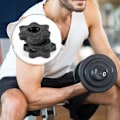 Miniatyrbillede 4 af 5: 1 Par Dumbbell Hex Nødder, Dumbbell Stang Nødder, Klemmer Til Vægtstænger Træning Sport