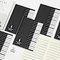 Miniatyrbillede 4 af 5: Højkvalitets 3x Fem Linjers Musiknodebog Musik Tab Staff Nodesystem Notesbog
