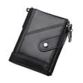 RFID Leather Wallet Men: Slim Card Wallet in Genuine Leather