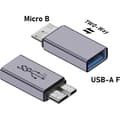 Miniatyrbillede 2 af 4: USB 3.0 Type C Han til Micro B Hun Adapter til Harddisk og Telefon