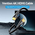 Miniatyrbild 4 av 5: Typ A VENTION AAOBK 8m 4K 30Hz HDMI 2.0 Hane till Hane Adapterkabel för TV Monitor Projektor