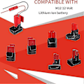 Miniatyrbild 2 av 5: Power Wheel Adapter För 12V M12 Batteriadapter Batterikonverteringskit Med Strömbrytare Säkring & Kabelanslutning