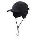 Miniatyrbillede 1 af 5: Vandtæt Vinterhat til Mænd med Varmt Polyesterfor og Øreklapper - Baseball Cap - Sort
