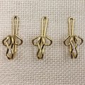 Miniatyrbild 4 av 5: 100-pack Metall Gardinband Draperikrokar, Guld