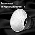 Miniatyrbild 5 av 5: Standard Reflektor Diffuser Lampskärm Skål för Bowens Bajonettfattning Studio Strobe Blixtljus Reflektor 55 Grader