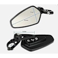Miniatyrbild 5 av 5: Styrändespeglar för Yamaha FZ07 FZ09 MT07 MT09 MT03 MT10 Motorcykel 7/8\"