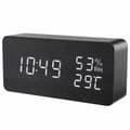 Digital LED-väckarklocka Svart 1502