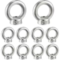 Miniatyrbilde 1 av 5: M6 Ringmutter 10 stk 304 Rustfritt Stål Gjenge Løfte Øyemutter Øyemuttere For Løftetilbehør