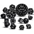 15 Dele Komplet Polyhedral DND Sæt D3-D100 Sfærisk Sæt, 100 Siders Sæt til Rollespil Bordspil
