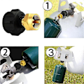 Miniatyrbillede 5 af 5: QCC1 Propangasadapter, Reguleringsventil og Steak Saver Adapter til Engangs Propantank