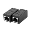 2 st RJ45 Honkoppling Cat5/Cat6 LAN Ethernet Kabel Förlängare Adapter Kontakt