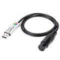 Miniatyrbilde 1 av 5: USB til DMX Grensesnitt Adapter LED DMX512 Datamaskin PC Scene Belysning Kontroller Dimmer