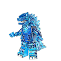 Miniatyrbillede 3 af 5: 8 stk. Mini Godzilla Serie Samlebygning Blokfigurer Legetøj til Børn Mekanisk Is Lava Godzilla Gave