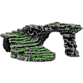 Miniatyrbillede 3 af 5: Skildpadde Solrampe Platform Reptil Skjul Habitat (Sort)