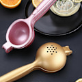 Miniatyrbillede 5 af 5: Skeformet Håndpres Manuel Frugtpresser Citronpresser Citron Appelsin Juicer Guld