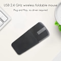 Miniatyrbillede 2 af 5: 2.4Ghz Foldbar Trådløs Mus Foldbar Arc Touch Slim Mus Computer Gaming Mus Mus til PC Laptop
