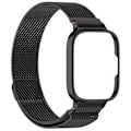 Miniatyrbilde 3 av 5: For Xiaomi Redmi Watch 3 Active/Watch 3 Lite Rustfritt Stål Armbånd Milanese Reim med Klokkeveske