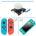 Miniatyrbillede 4 af 5: 2-pak udskiftnings-joystick analog tommelfingerpind til Switch Lite-controller - med reparationsværktøjssæt