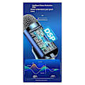 Miniatyrbild 4 av 5: Inspelningsmikrofon Live-sändningsmikrofon för Live-scen Inspelning Poddsändning Blå