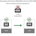 Miniatyrbillede 4 af 5: 1394 Firewire 800 til 400 Firewire Firewire 9 til 4 Datakabel 1394 Kabel 1,8 meter Sort
