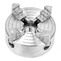 Miniatyrbild 2 av 5: Svarvchuck, Zinklegering 4-backschuck Klämtillbehör Träsvarvchuck Träbearbetningssvarvchuck Miniatyr Svarv För Mini Metall L