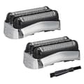 2 stk 21S Barberhode Erstatning kompatibel Braun Series 3 21S 32S 320S-4 330S-4 340S-4 350CC-4 Barberhode
